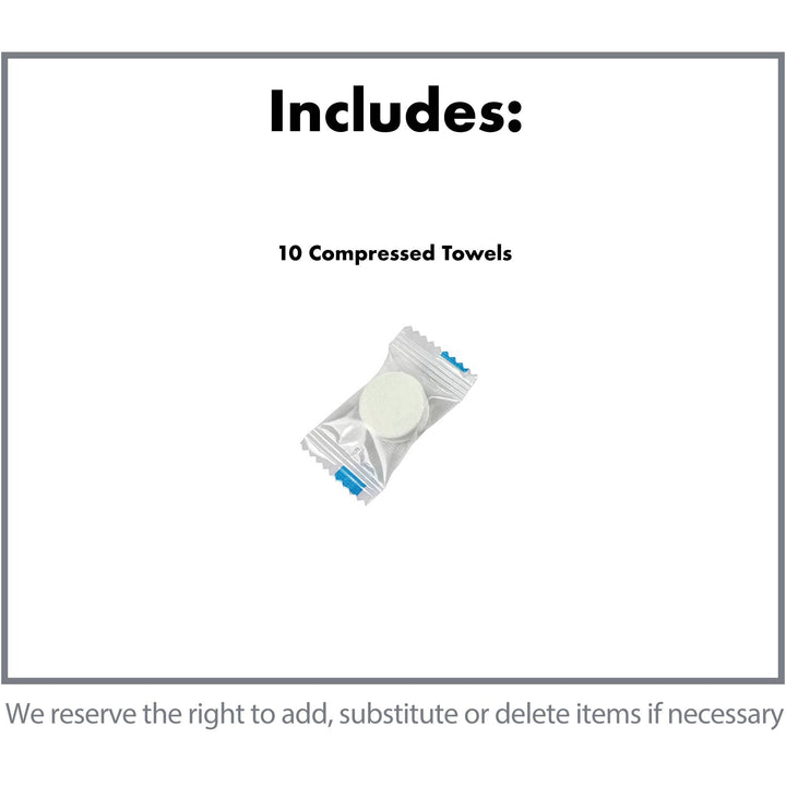 Compressed Towels - 10 Pack: Compact Convenient Towels