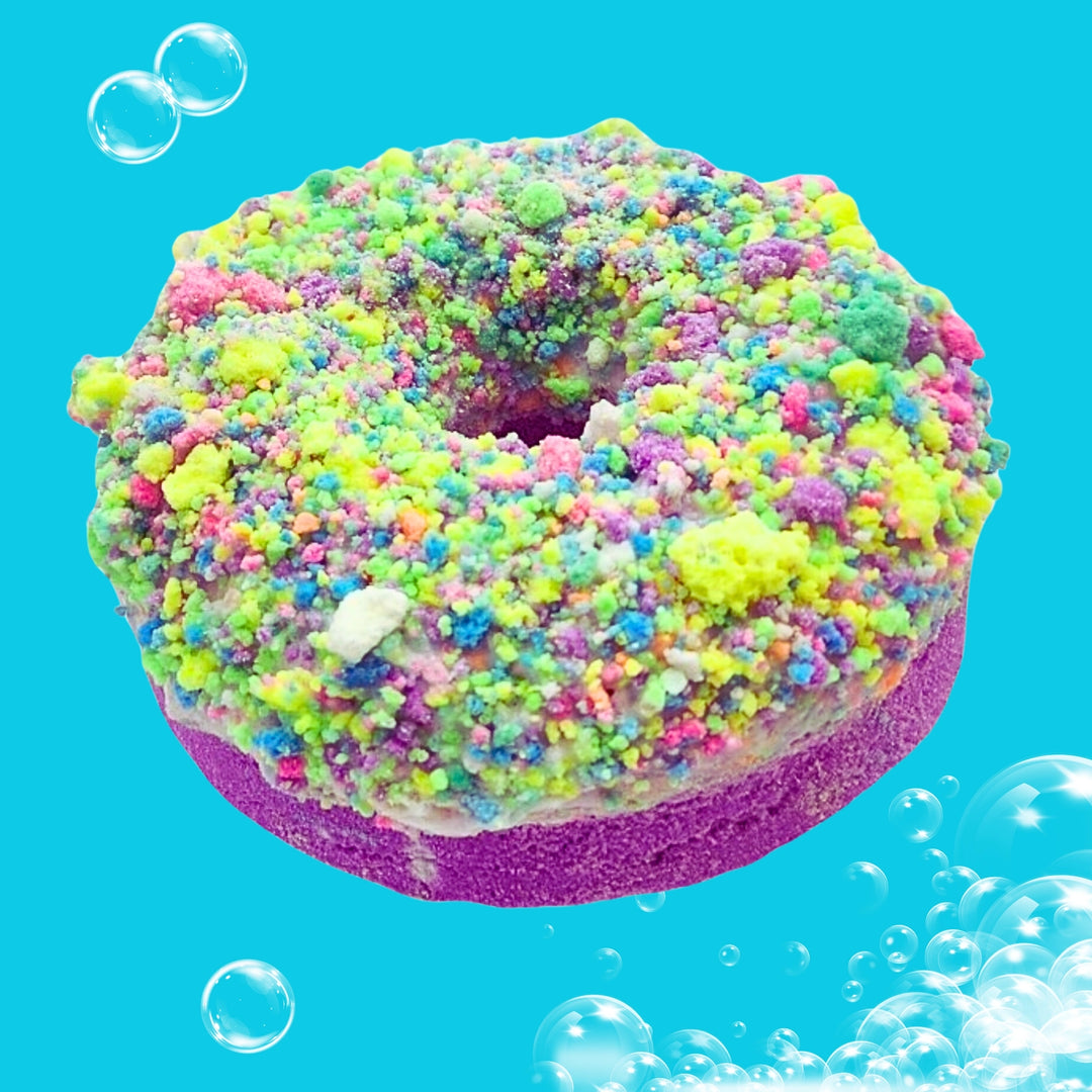 Cotton Candy Donut Bath Bomb