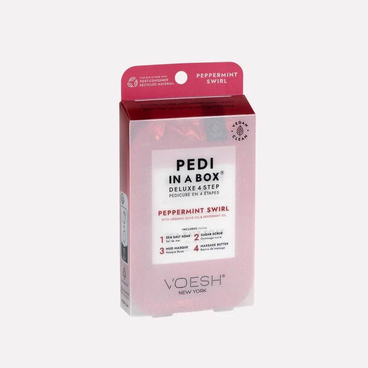 Pedi in a Box Deluxe 4 Step - Peppermint Swirl