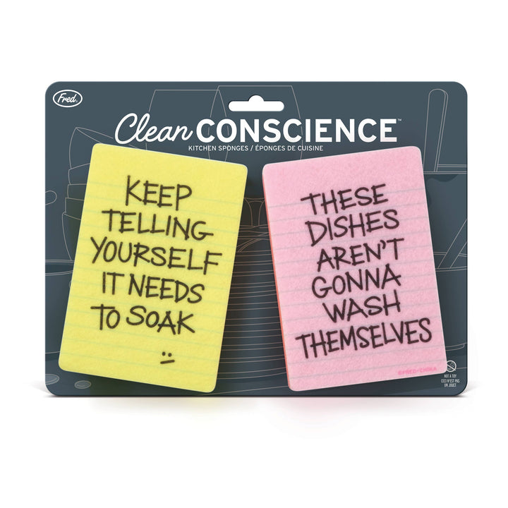 Clean Conscience Passive Aggressive Sponges - 2 Pack