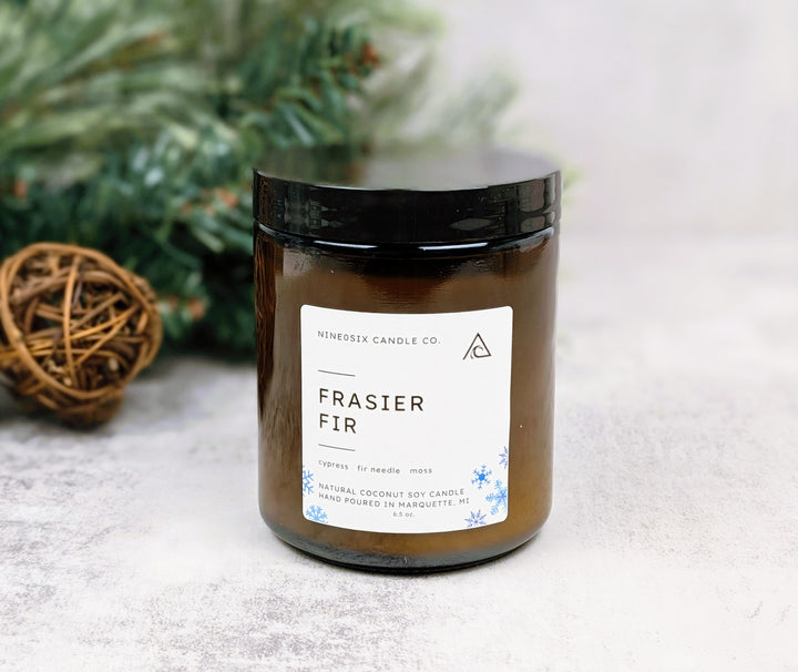 Amber Jar Candle - Frasier Fir