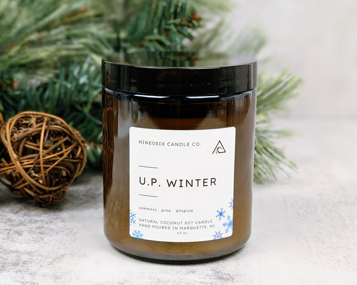 Amber Jar Candle - U.P. Winter