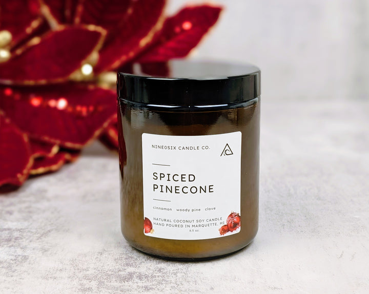 Amber Jar Candle - Spiced Pinecone