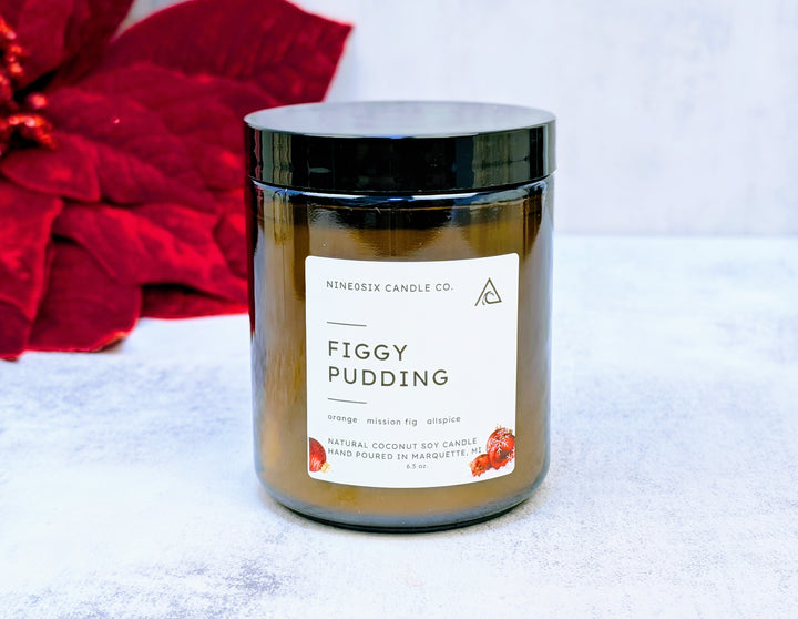 Amber Jar Candle - Figgy Pudding