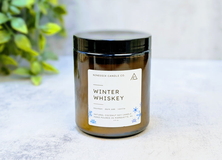 Amber Jar Candle - Winter Whiskey