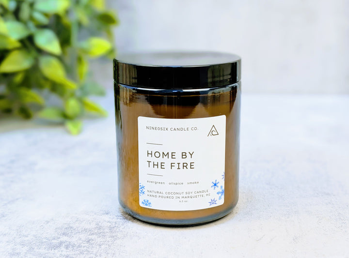 Amber Jar Candle - Home By The Fire