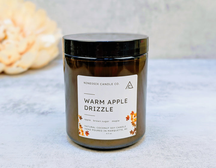 Amber Jar Candle - Warm Apple Drizzle
