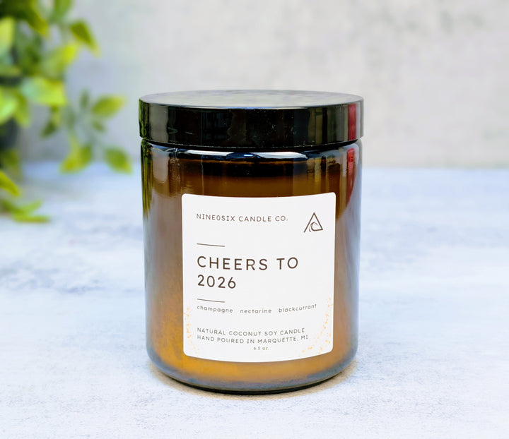 Amber Jar Candle - Cheers to 2026