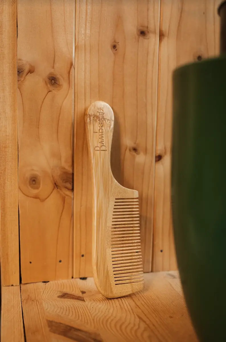 Bamboo Handled Comb