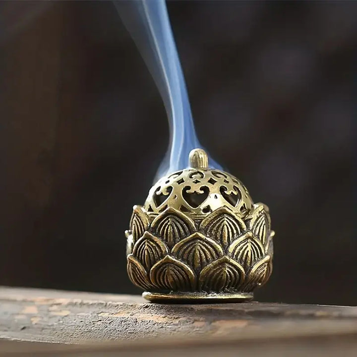 Hollow Lotus Shaped Incense Burner