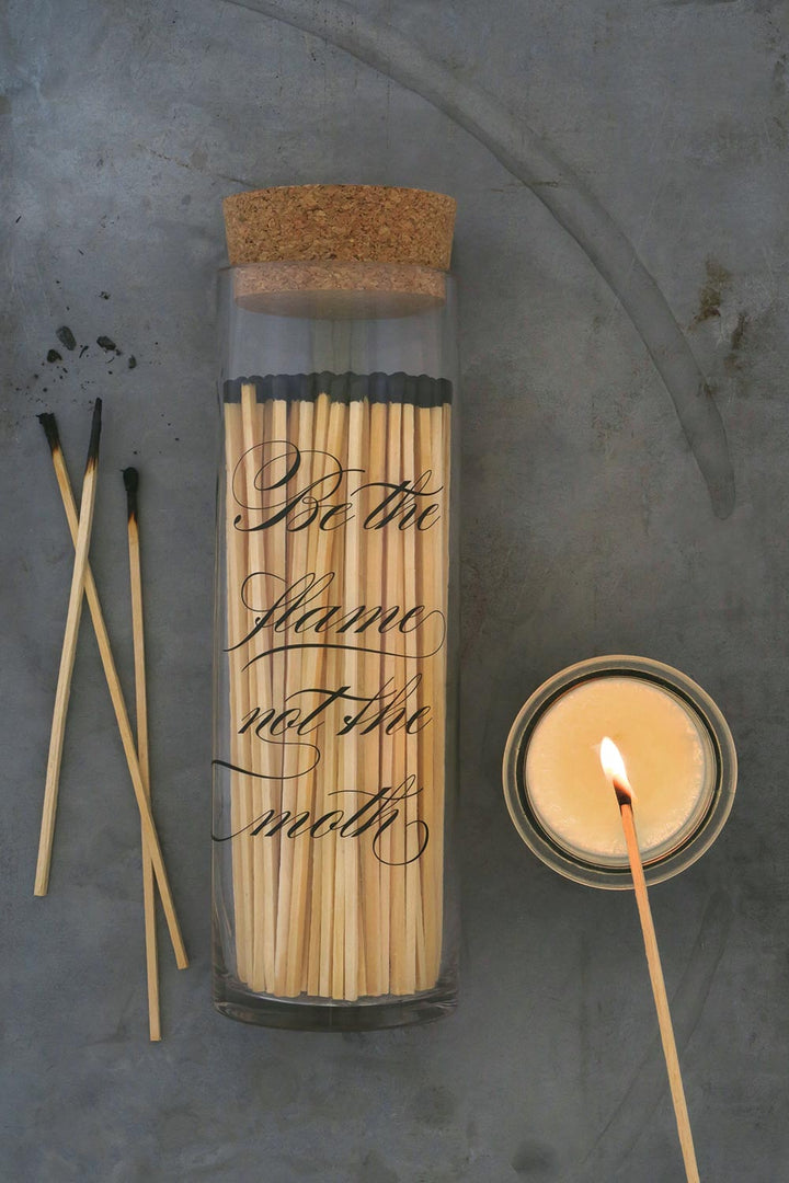 Fireplace Apothecary Match Bottle - Calligraphy