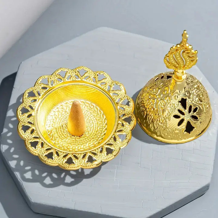 Golden Incense Burner - Ornate
