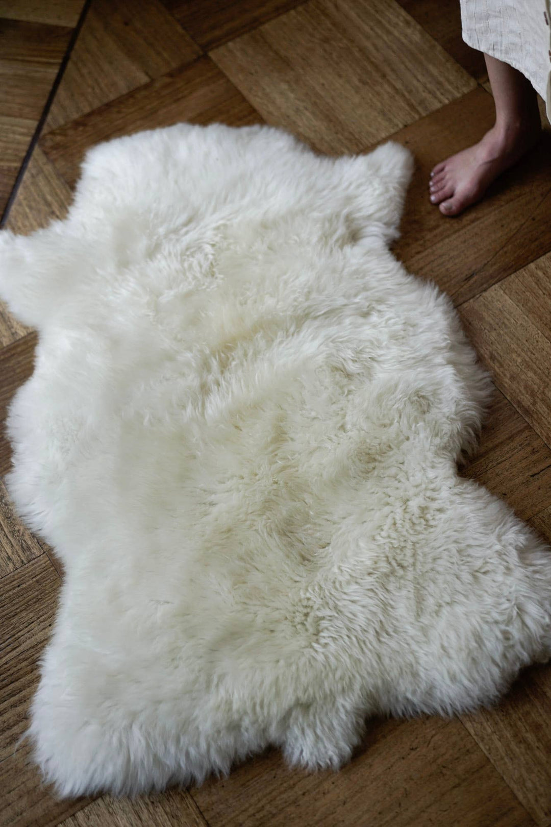 Large White Sheepskin Rug