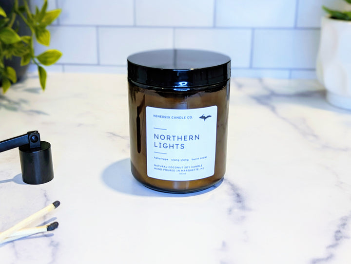 Amber Jar Candle - Northern Lights