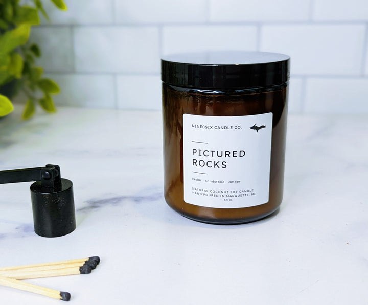 Amber Jar Candle - Pictured Rocks