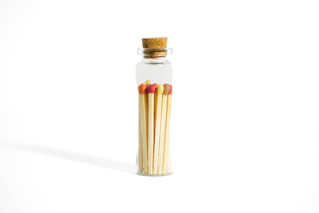 Fall Leaves Matches in Corked Vial