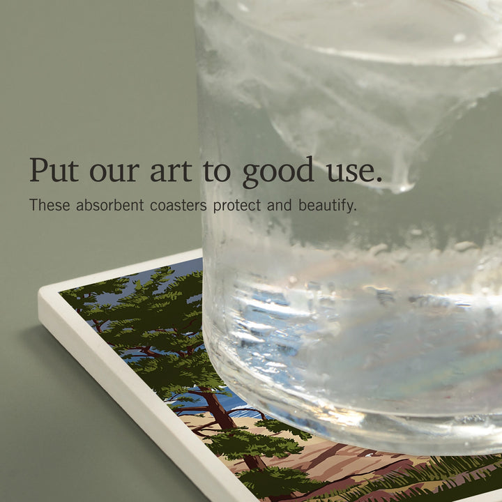 Mackinac Bridge - Ceramic Coaster