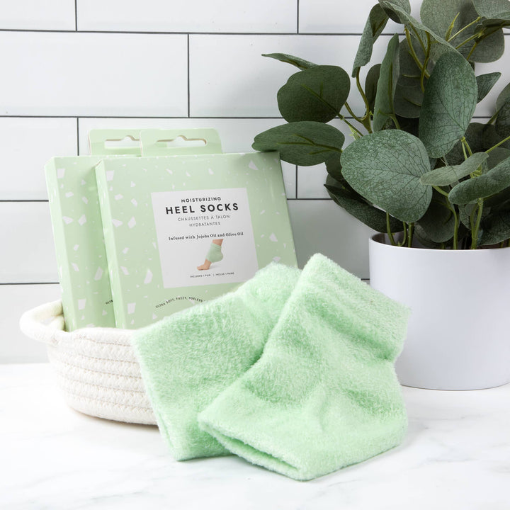 Moisturizing Heel Socks - Green