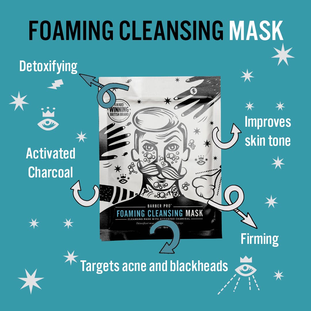 BARBER PRO Foaming Cleansing Mask