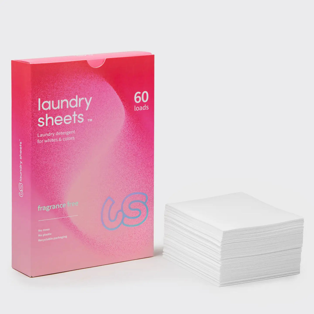 Laundry Sheets - Laundry Detergent Fragrance Free (60 Loads)