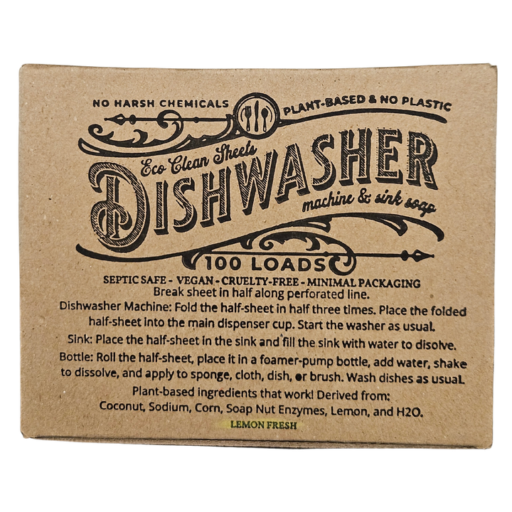 Dishwasher Sheets | 100 Loads