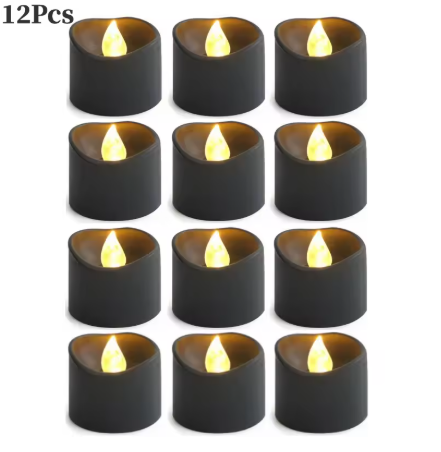 Assorted Flameless LED Candles for Halloween Decor