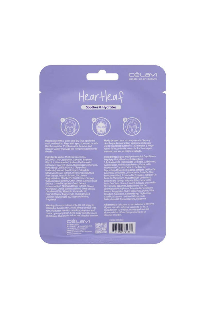 Heartleaf Facial Mask - Soothes & Hydrates