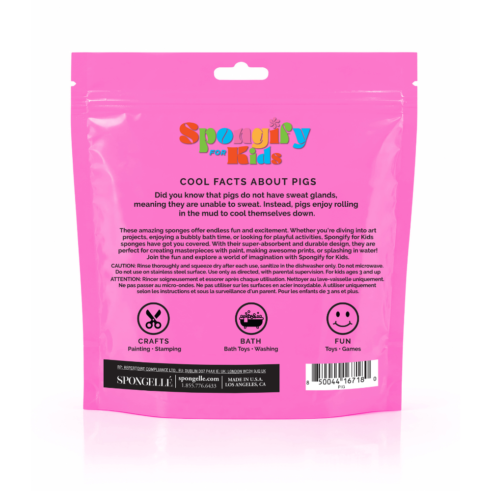 Spongify™ Bath Sponge for Kids - Stegosaurus Dinosaur