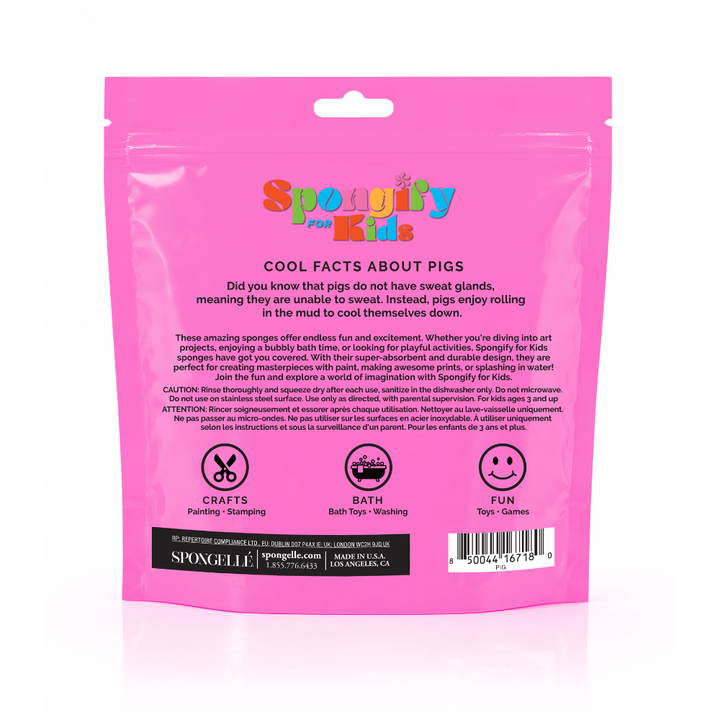 Spongify™ Bath Sponge for Kids - Stegosaurus Dinosaur