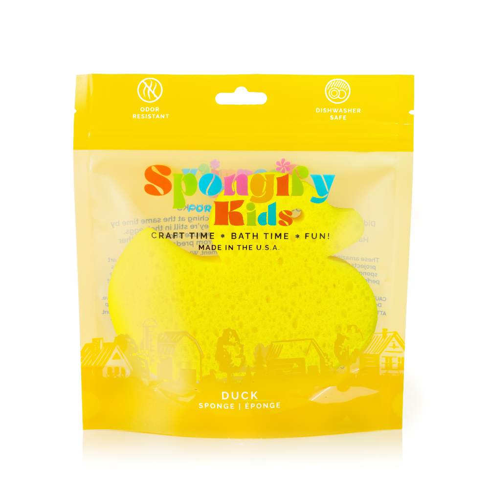 Spongify™ Bath Sponge for Kids - Duck Farm Animals