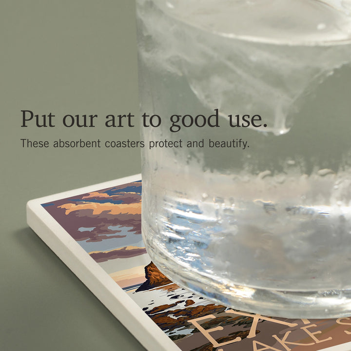 Explore Lake Superior - Ceramic Coaster