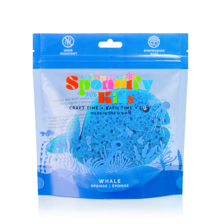 Spongify™ Bath Sponge for Kids - Whale Sea Animals