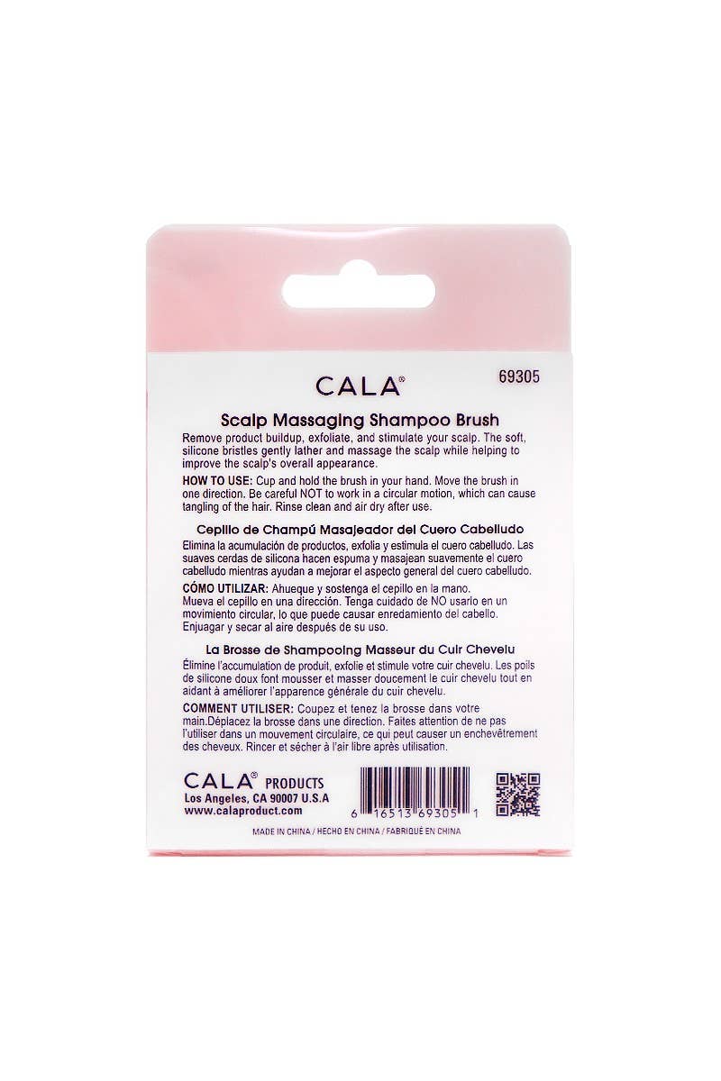 Scalp Massaging Shampoo Brush - Pink