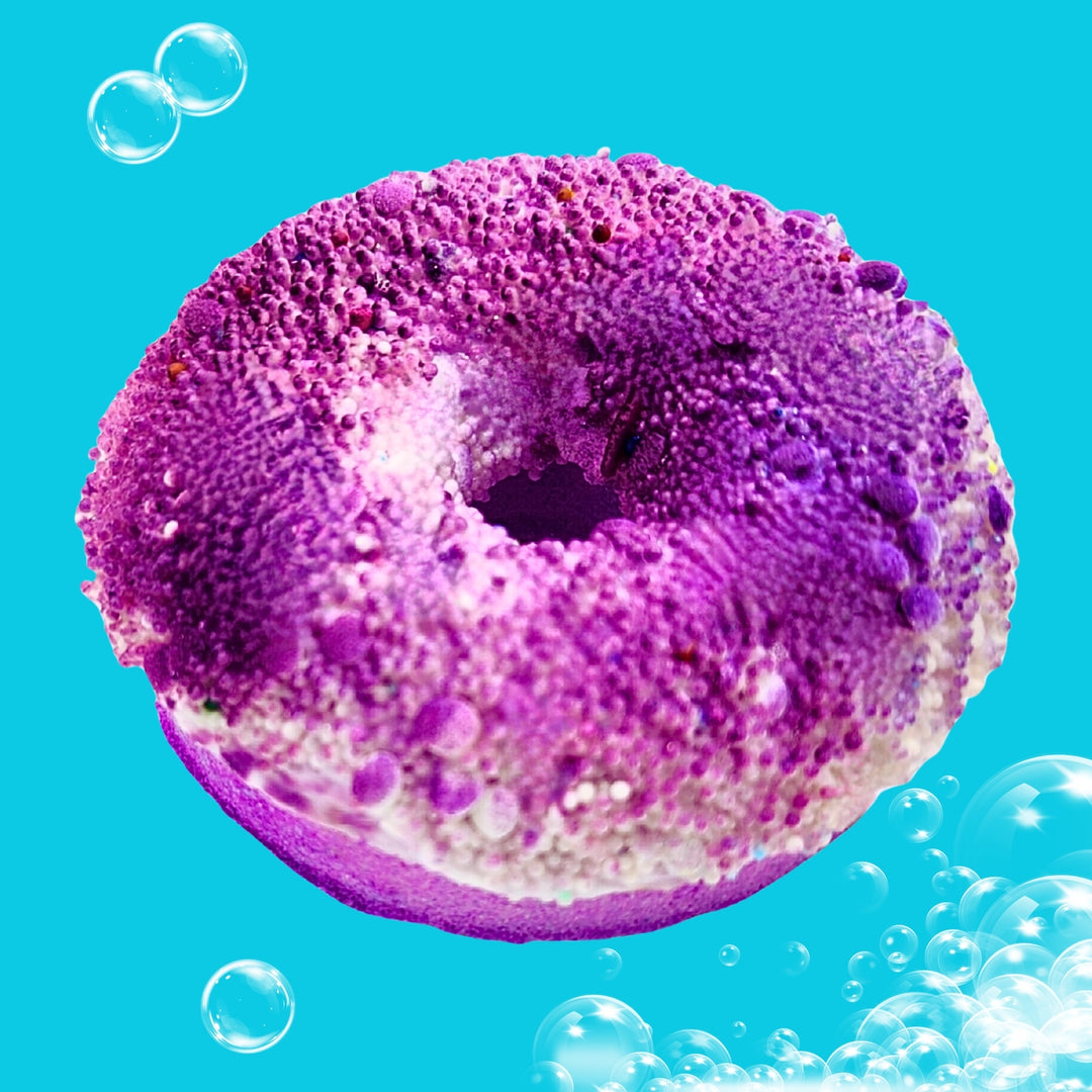 Lavender Fizz Donut Bath Bomb