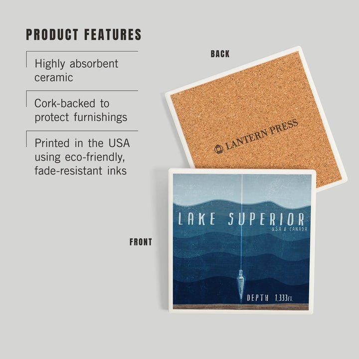 Lake Superior - Ceramic Coaster