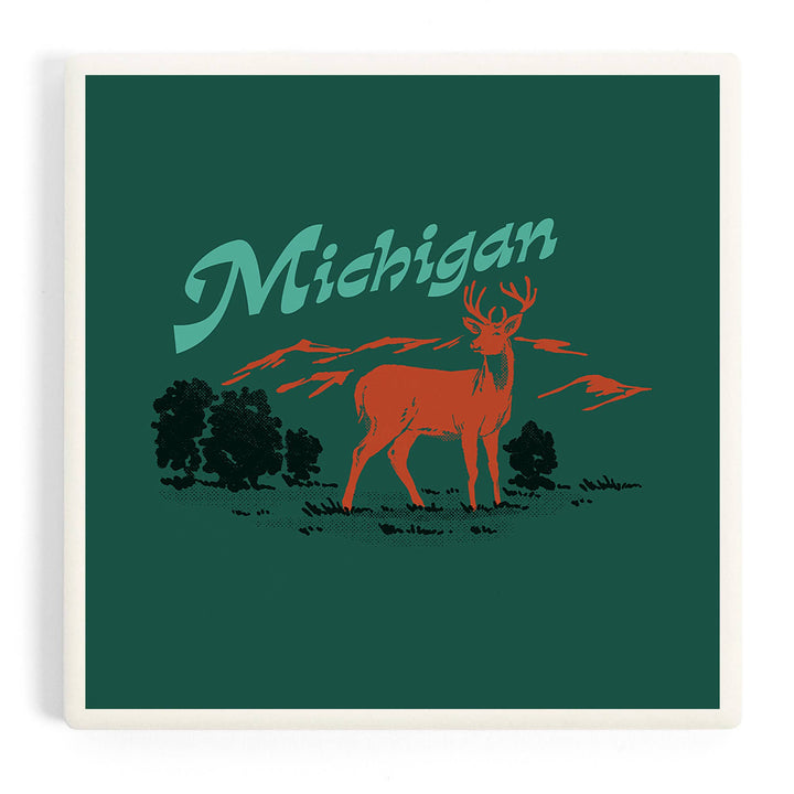 Michigan Whitetail - Ceramic Coaster