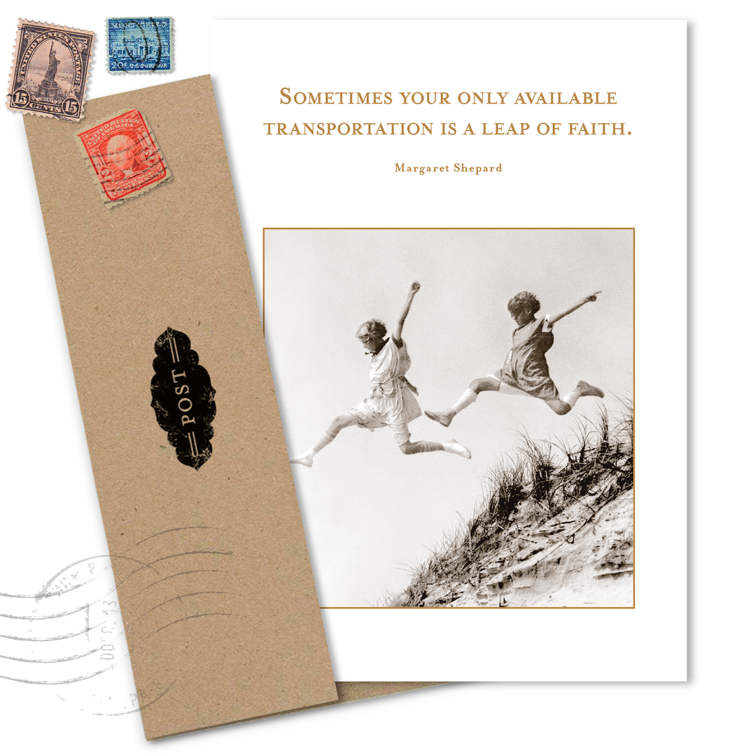 Leap Of Faith Encouragement Card