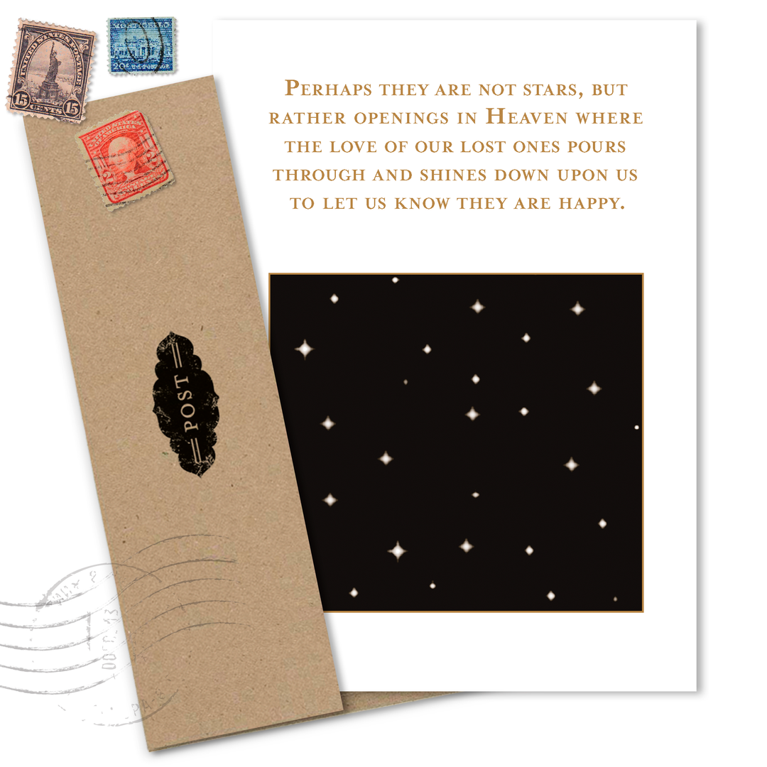 Stars In Heaven Sympathy Card