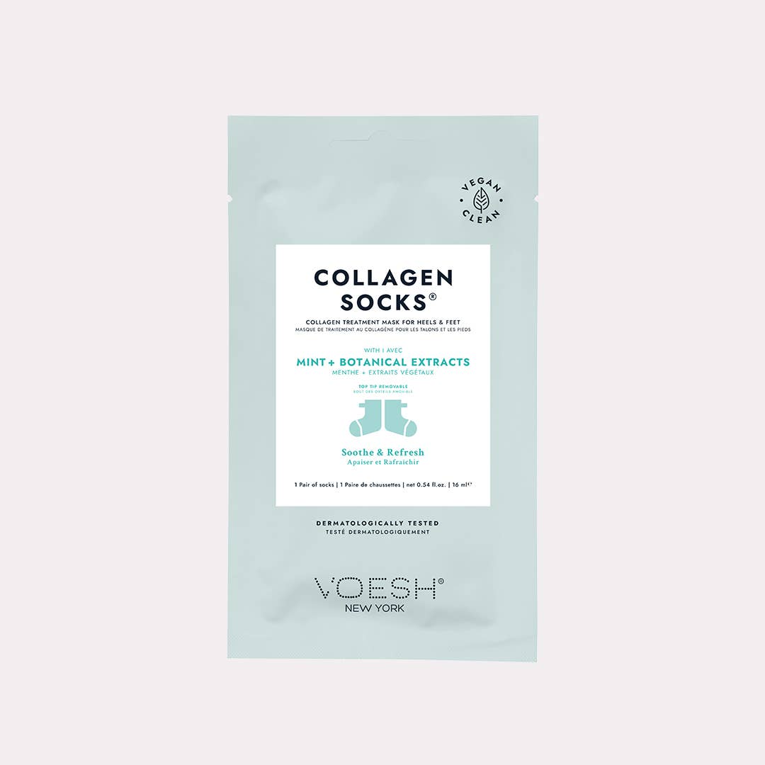 Collagen Socks - Mint + Botanical Extracts