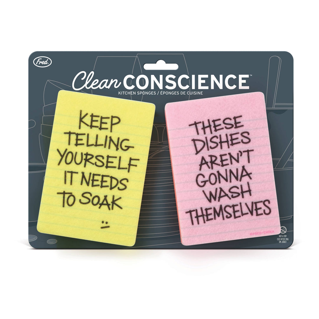 Clean Conscience Passive Aggressive Sponges - 2 Pack