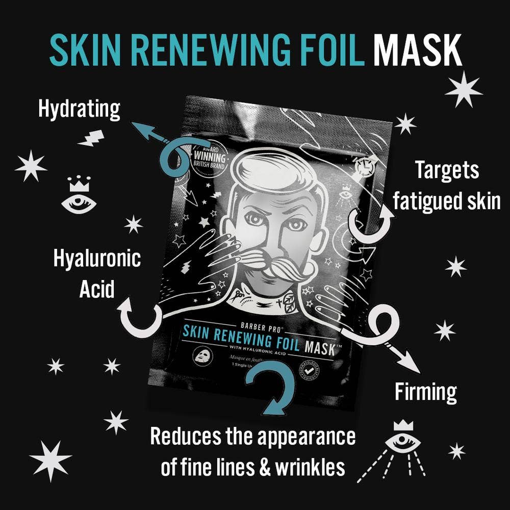 BARBER PRO Skin Renewing Foil Mask