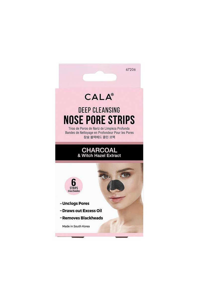 6pc Charcoal Nose Pore Strips