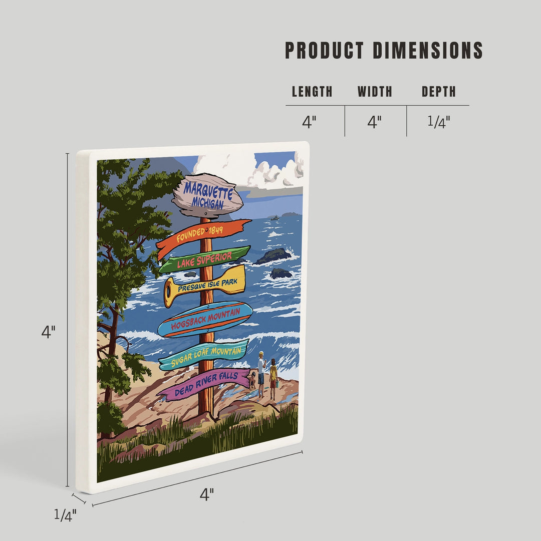 Mackinac Bridge - Ceramic Coaster