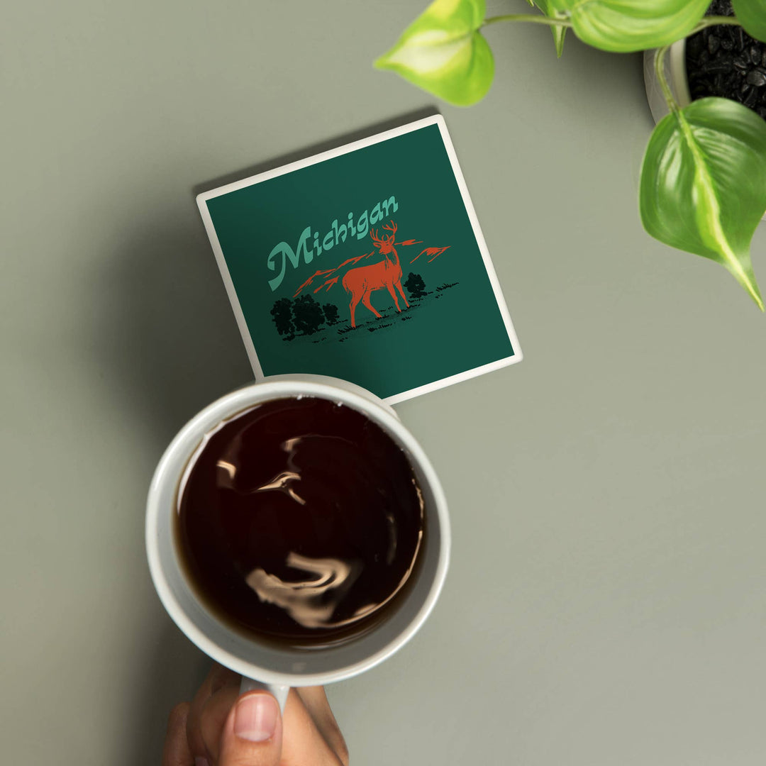 Michigan Whitetail - Ceramic Coaster