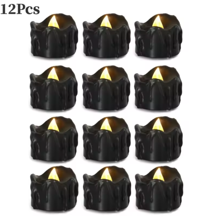Assorted Flameless LED Candles for Halloween Decor