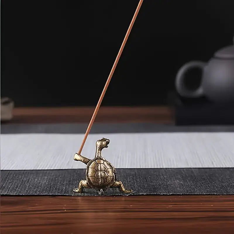 Kung Fu Turtle Incense Holder