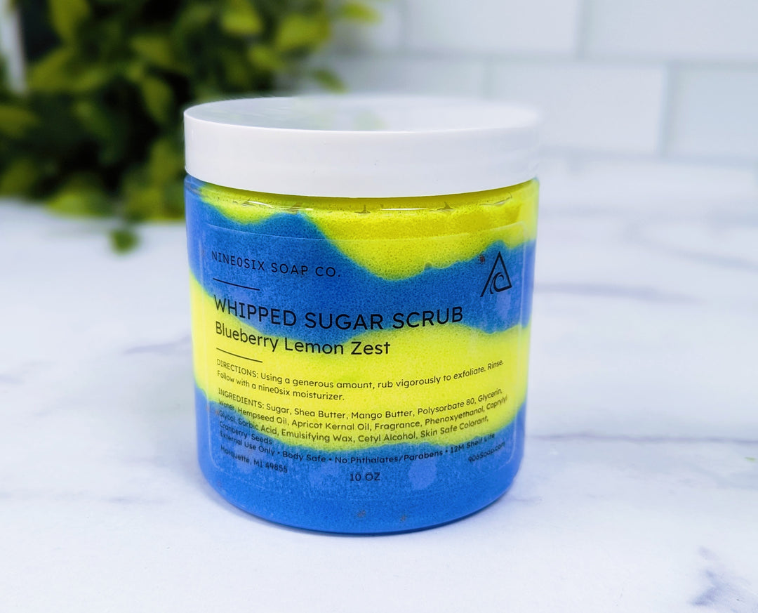 Whipped Sugar Scrub - Blueberry Lemon Zest