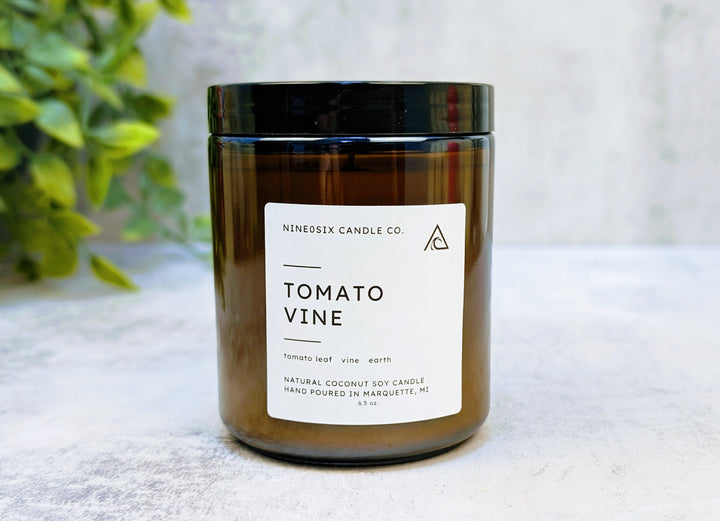 Amber Jar Candle - Tomato Vine