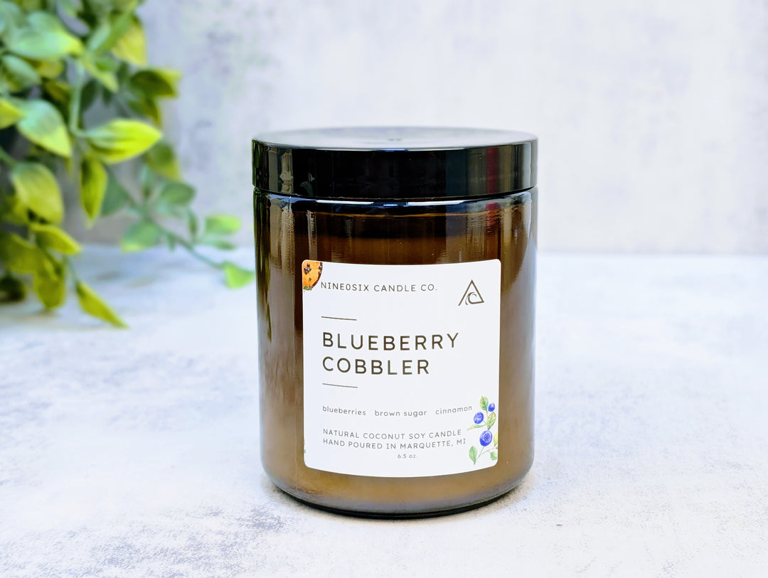 Amber Jar Candle - Blueberry Cobbler