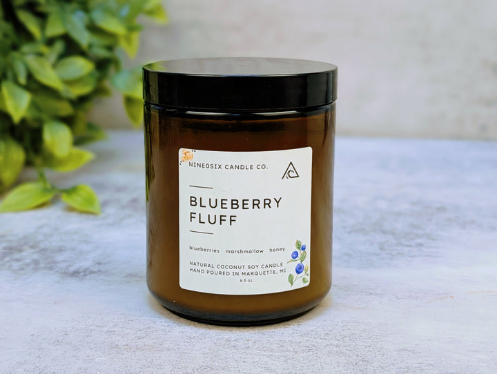 Amber Jar Candle - Blueberry Fluff